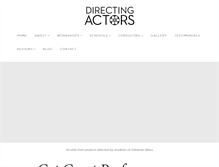 Tablet Screenshot of directingactors.com